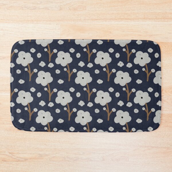 Item preview, White flowers pattern designed and sold by DiyaNikki.