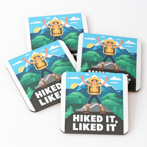 Item preview, Hiked It Liked It Funny Hiking Cartoon designed and sold by PMCreative.