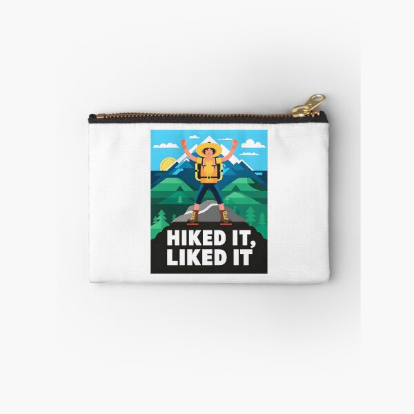 Item preview, Hiked It Liked It Funny Hiking Cartoon designed and sold by PMCreative.