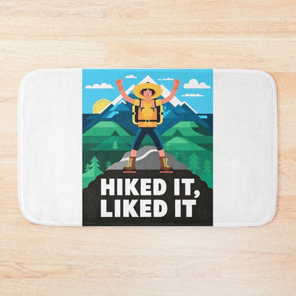 Item preview, Hiked It Liked It Funny Hiking Cartoon designed and sold by PMCreative.