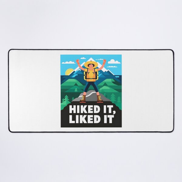 Item preview, Hiked It Liked It Funny Hiking Cartoon designed and sold by PMCreative.