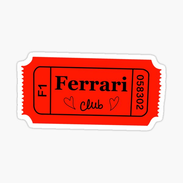Item preview, Ferrari club ticket  designed and sold by SOFTIA.