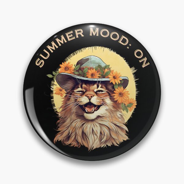 Item preview, Happy cat in the hat and summer mood designed and sold by MatysDesign.