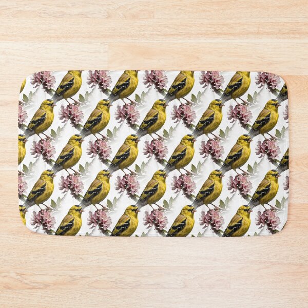 Item preview, An  American Goldfinch Surrounded By Rhododendron Flowers Pattern designed and sold by taiche.