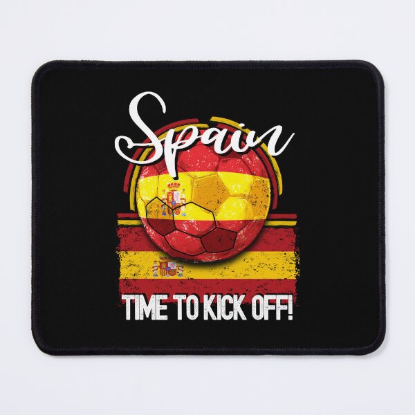 Item preview, Spain Football Time to Kick Off, Vintage Soccer Ball designed and sold by orangeblue21.
