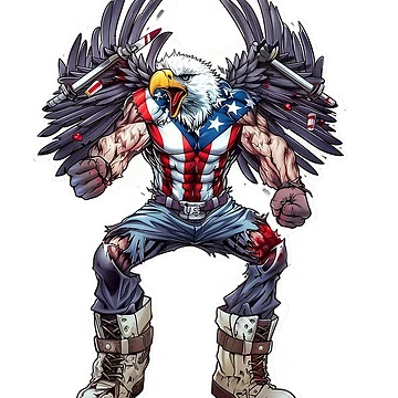 Artwork thumbnail, SCREAMING EAGLE : RIPPED Version by Zen Candy 3000 Travis Nicholas Zariwny