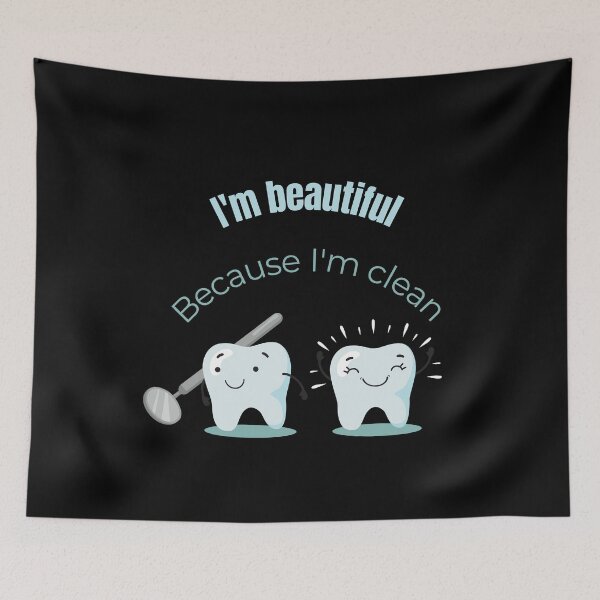 Item preview, I'm beautiful Because I'm clean  designed and sold by GusiaTreasures.