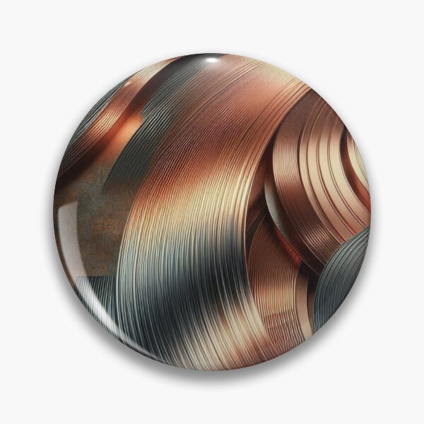 Item preview, Brushed Copper Circles 1 designed and sold by Sybille-Yates.