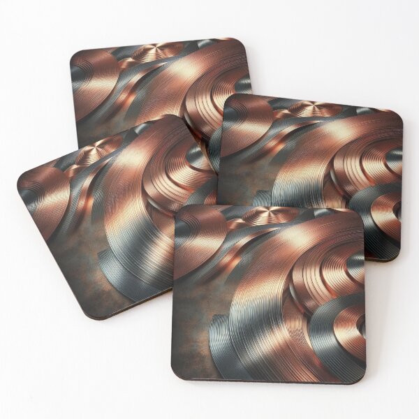 Item preview, Brushed Copper Circles 1 designed and sold by Sybille-Yates.