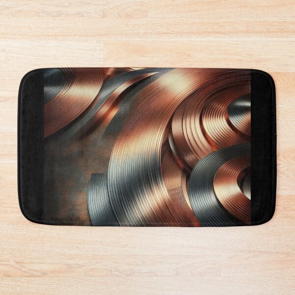 Item preview, Brushed Copper Circles 1 designed and sold by Sybille-Yates.