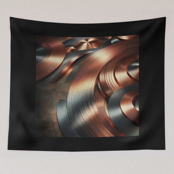 Item preview, Brushed Copper Circles 1 designed and sold by Sybille-Yates.