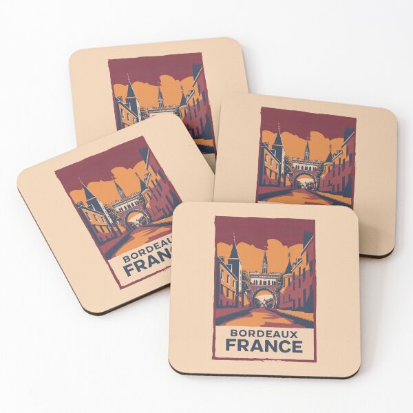 Item preview, A Vintage Travel Illustration of Bordeaux - France designed and sold by GoodOldVintage.