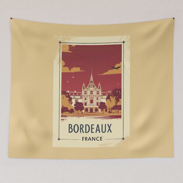 Item preview, A Vintage Travel Illustration of Bordeaux - France designed and sold by GoodOldVintage.