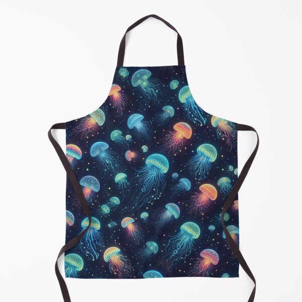 Item preview, Bioluminescent Rainbow Jellyfish Pattern designed and sold by asbno19.