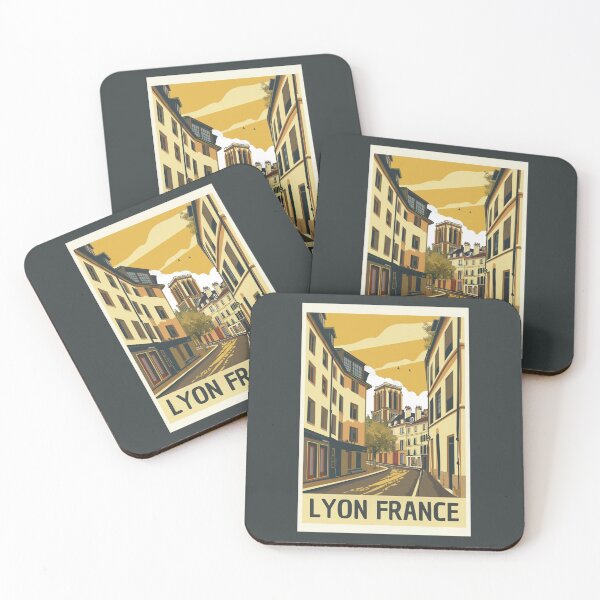 Item preview, A Vintage Travel Illustration of Lyon - France designed and sold by GoodOldVintage.