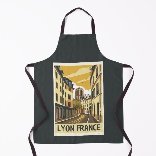 Item preview, A Vintage Travel Illustration of Lyon - France designed and sold by GoodOldVintage.
