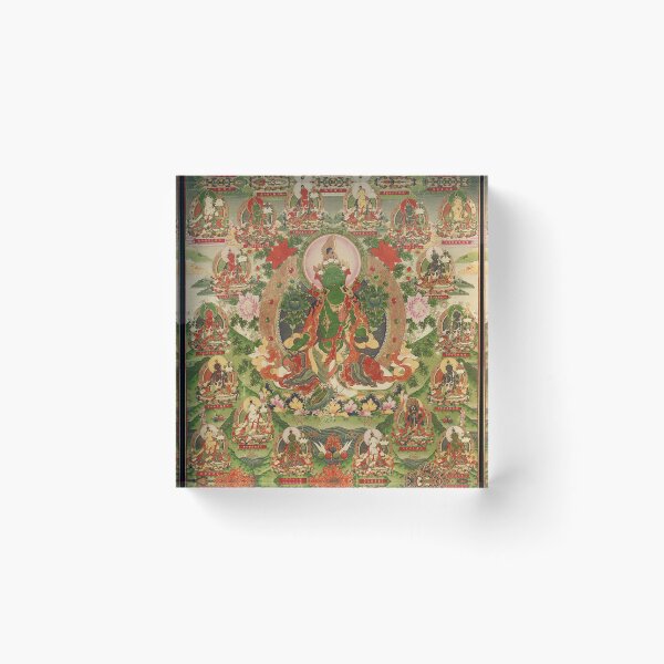 Artikelvorschau, Mandala 200 Tara buddhistische Gottheit Longchen 21 Taras entworfen und verkauft von GuyBlank.