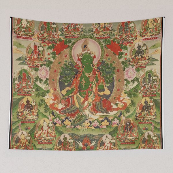 Item preview, Mandala 200 Tara Buddhist Deity Longchen 21 Taras designed and sold by GuyBlank.