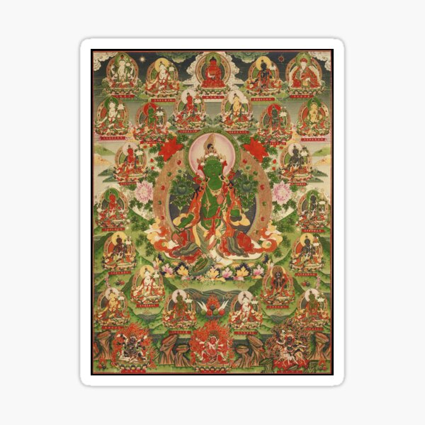 Item preview, Mandala 200 Tara Buddhist Deity Longchen 21 Taras designed and sold by GuyBlank.