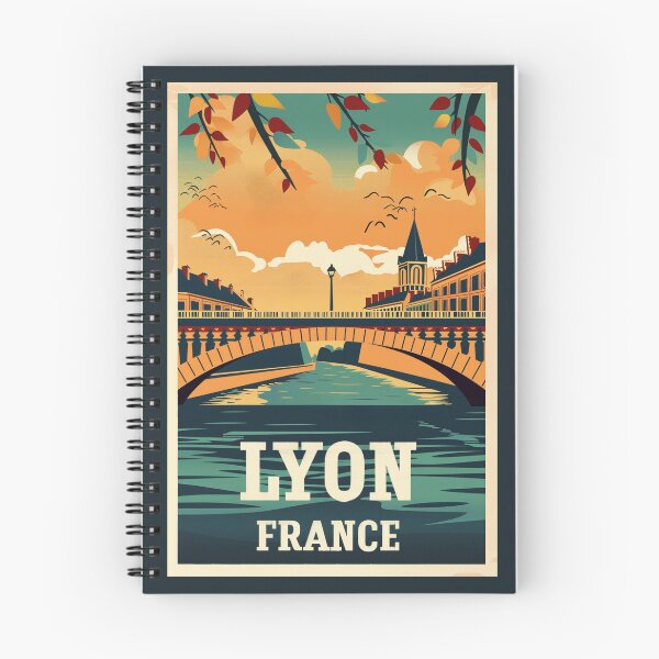 Item preview, A Vintage Travel Illustration of Lyon - France designed and sold by GoodOldVintage.