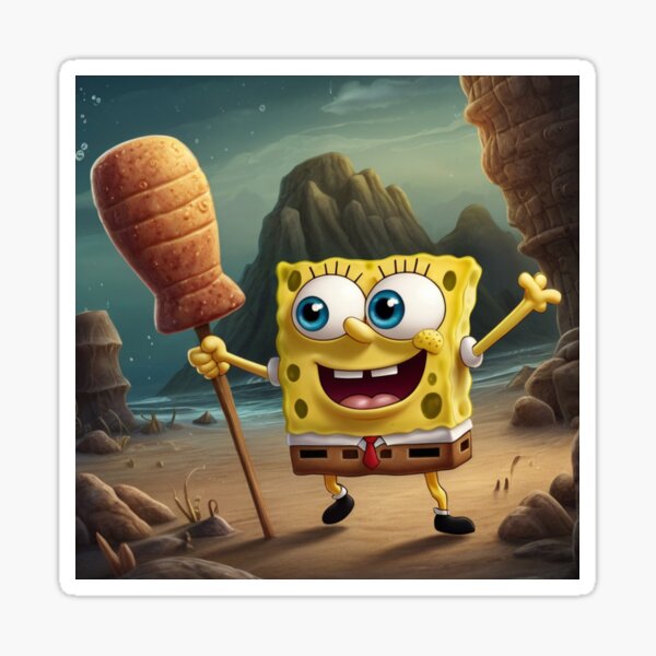 Vista previa del artículo con la obra «Bob Esponja divertido para hacerte más feliz », diseñado y vendido por ConectaShop.