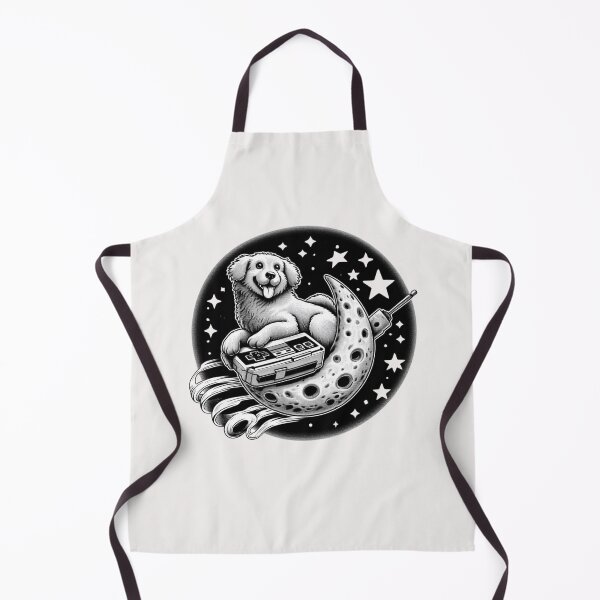 Item preview, dogs in space retro, funny galaxy, dog moon 90s designed and sold by ELK20.