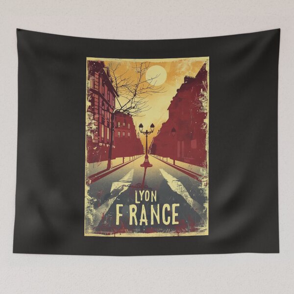 Item preview, A Vintage Travel Illustration of Lyon - France designed and sold by GoodOldVintage.