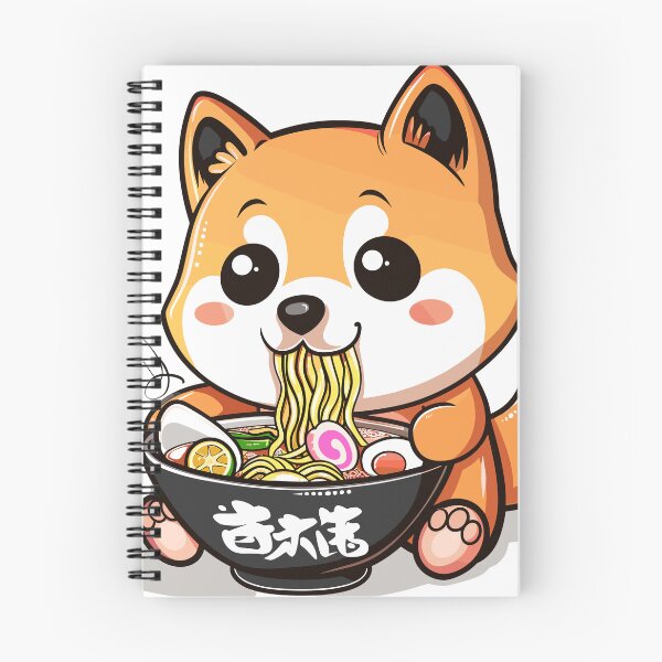 Item preview, Copy of cute kawaii dog eating ramen  designed and sold by Teemajestic.