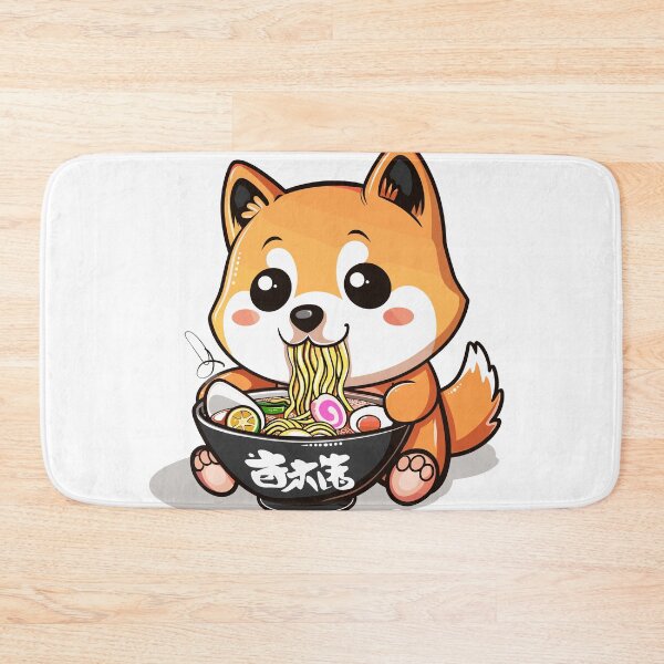 Item preview, Copy of cute kawaii dog eating ramen  designed and sold by Teemajestic.