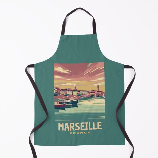 Item preview, A Vintage Travel Illustration of Marseille - France designed and sold by GoodOldVintage.