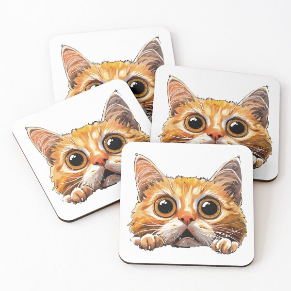 Item preview, Fearful Cat designed and sold by Line Designs By Duck.