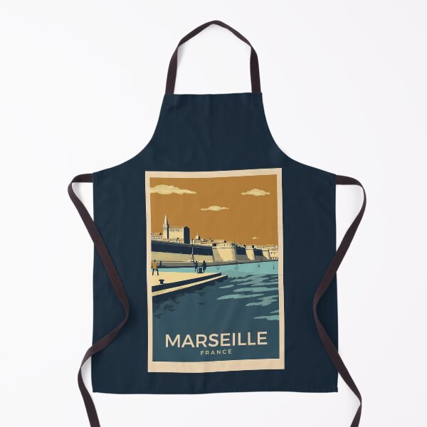 Item preview, A Vintage Travel Illustration of Marseille - France designed and sold by GoodOldVintage.