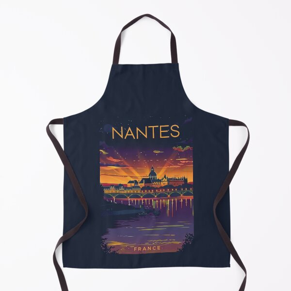 Item preview, A Vintage Travel Illustration of Nantes - France designed and sold by GoodOldVintage.