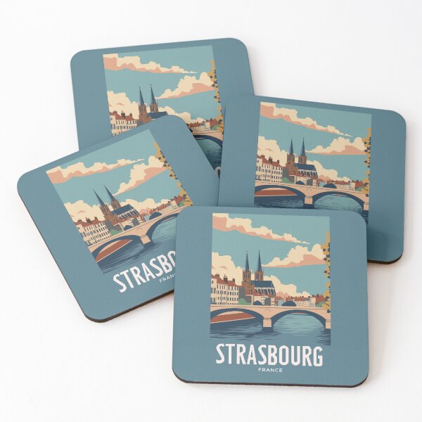 Item preview, A Vintage Travel Illustration of Strasbourg - France designed and sold by GoodOldVintage.