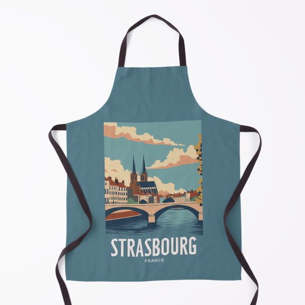 Item preview, A Vintage Travel Illustration of Strasbourg - France designed and sold by GoodOldVintage.