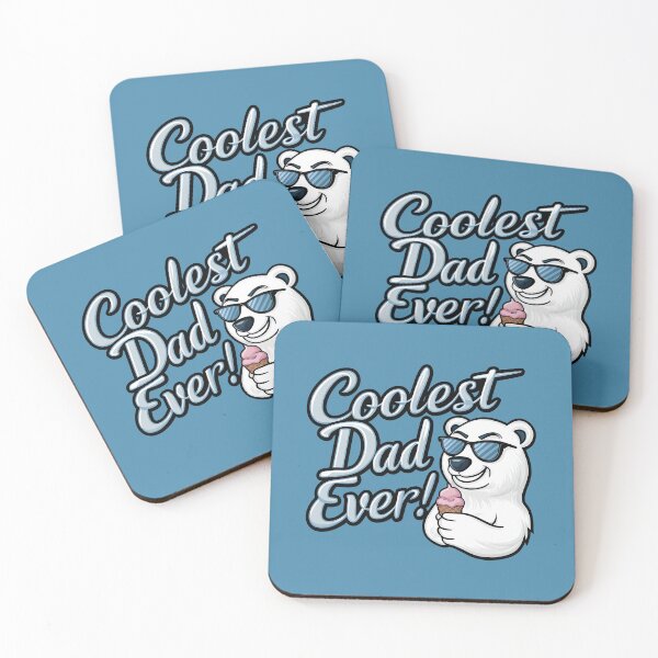 Item preview, Coolest Dad Ever! Funny Polar Bear Father with Ice Cream designed and sold by KLArtzStore.