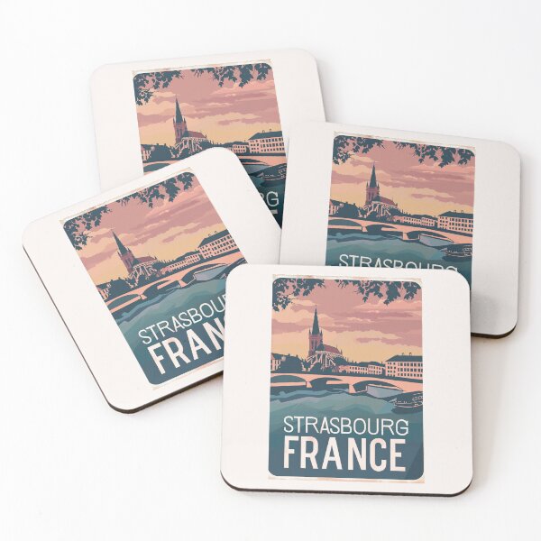 Item preview, A Vintage Travel Illustration of Strasbourg - France designed and sold by GoodOldVintage.