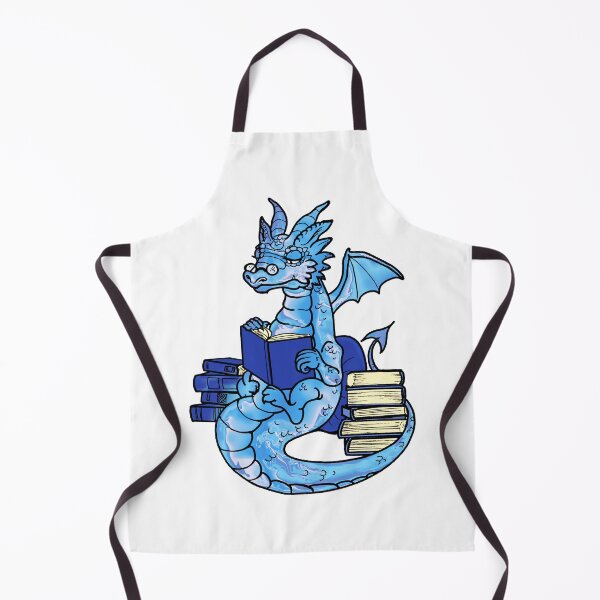 Artikelvorschau, Ein blauer Buchwyrm entworfen und verkauft von FlutterKatArts.