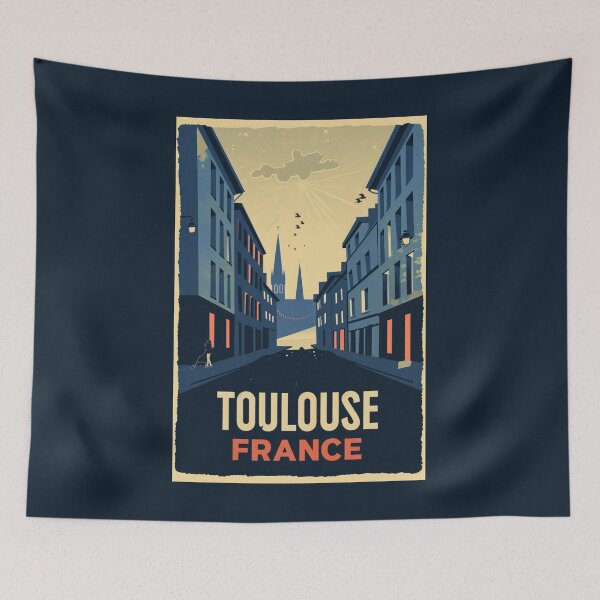 Item preview, A Vintage Travel Illustration of Toulouse - France designed and sold by GoodOldVintage.