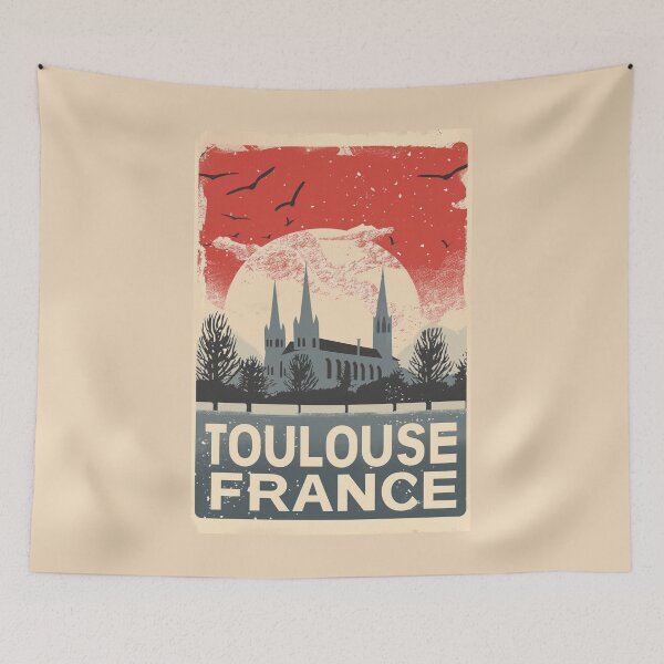 Item preview, A Vintage Travel Illustration of Toulouse - France designed and sold by GoodOldVintage.