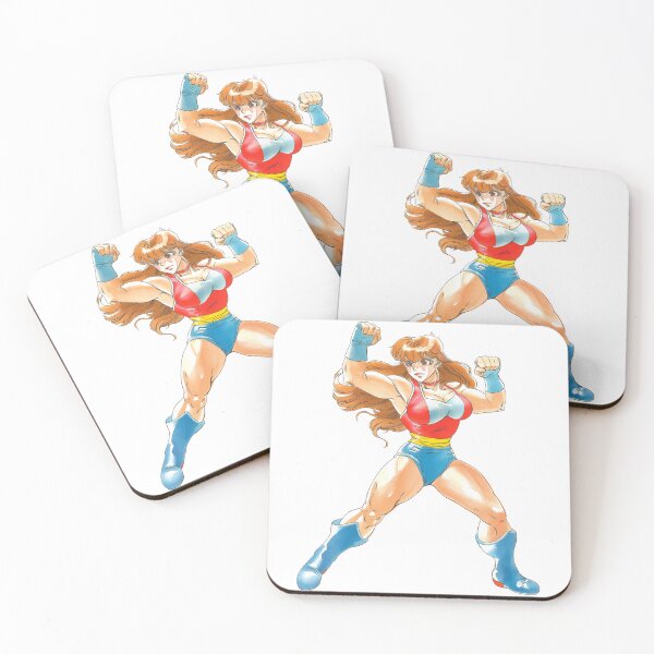 Item preview, Cartoon Anime Muscle Mommy Superhero designed and sold by MinimusDesigns.