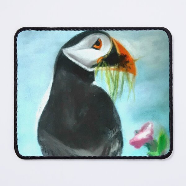 Item preview, Puffin with grass designed and sold by Artbyjanehicks.