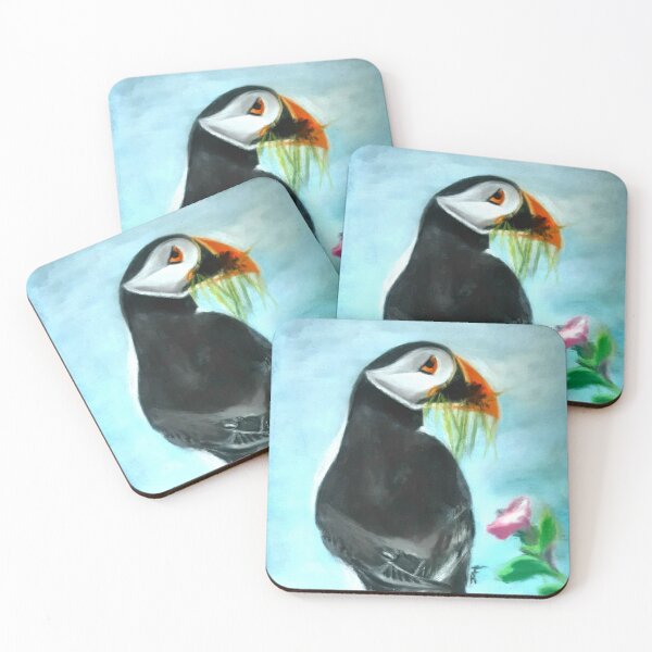Item preview, Puffin with grass designed and sold by Artbyjanehicks.