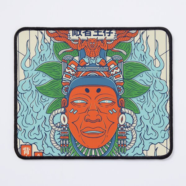 Item preview, Aztec mask illustration designed and sold by Ryan Paul Ragnni.