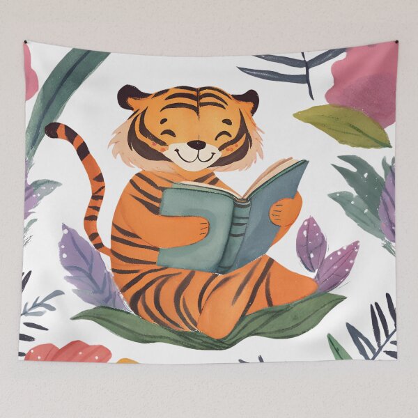 Item preview, TIGER | BOOK | READING designed and sold by MUDUGAMU.
