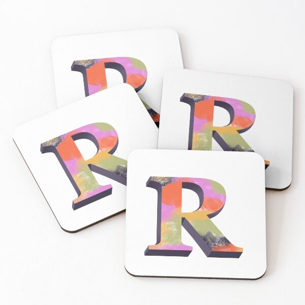 Item preview, Vibrant R Monogram designed and sold by PaperRies.