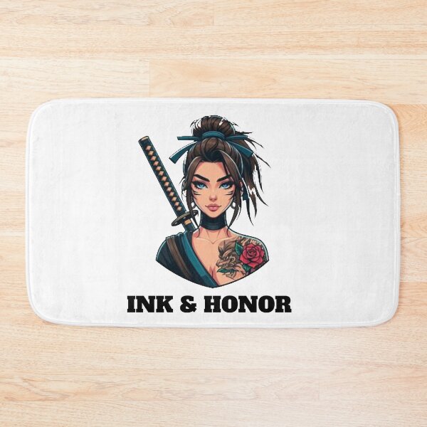 Item preview, Deadly stare Ink & Honor tattooed female samurai designed and sold by DudzDesignz.