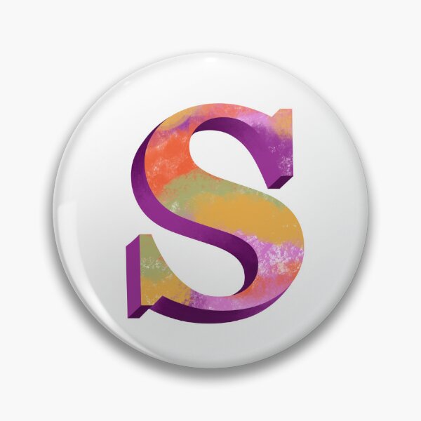 Item preview, Vibrant S Monogram designed and sold by PaperRies.