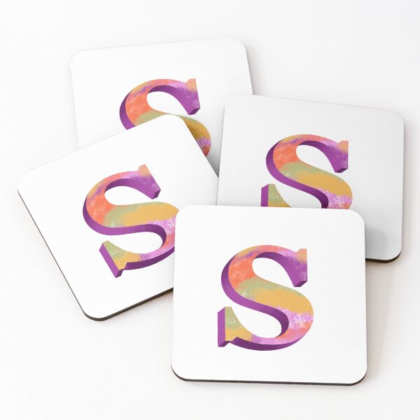 Item preview, Vibrant S Monogram designed and sold by PaperRies.
