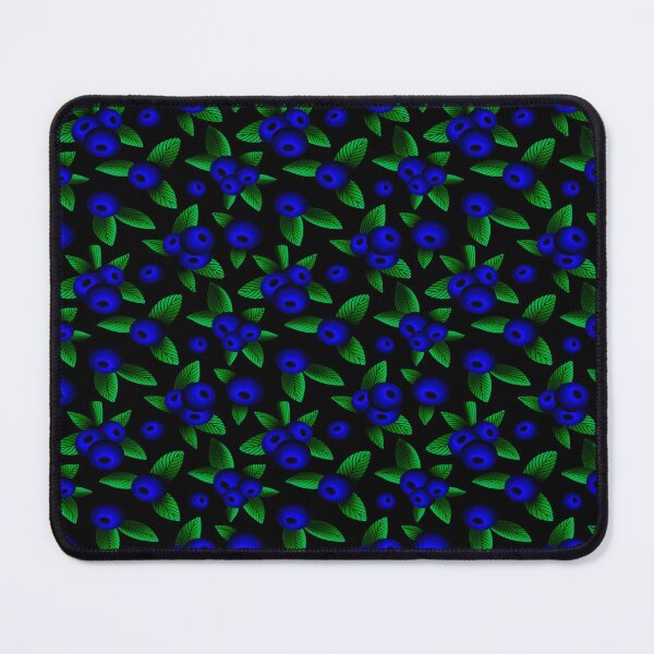 Item preview, Beautiful Blue Blackberries on Green Branches Pattern designed and sold by LMStudioDesigns.